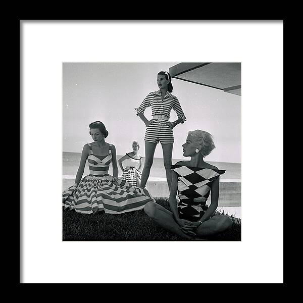 1950-1959 Framed Print featuring the photograph Fashion by Nina Leen