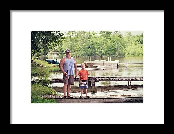 Maine Framed Print featuring the photograph Father and Son by Maria Robinson
