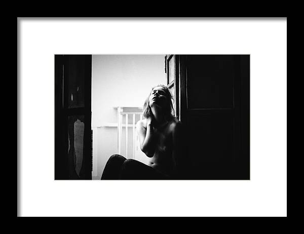 Female Framed Print featuring the photograph Feelings by Thanakorn Chai Telan