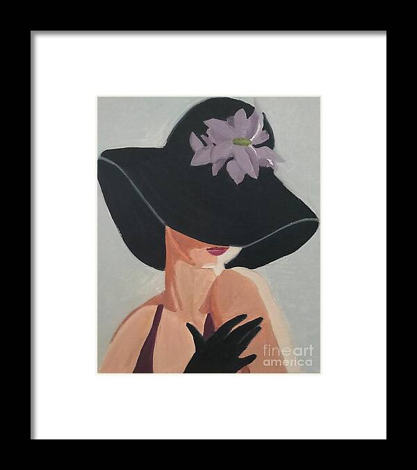Original Art Work Framed Print featuring the painting Femme Fatale #1/3 by Theresa Honeycheck
