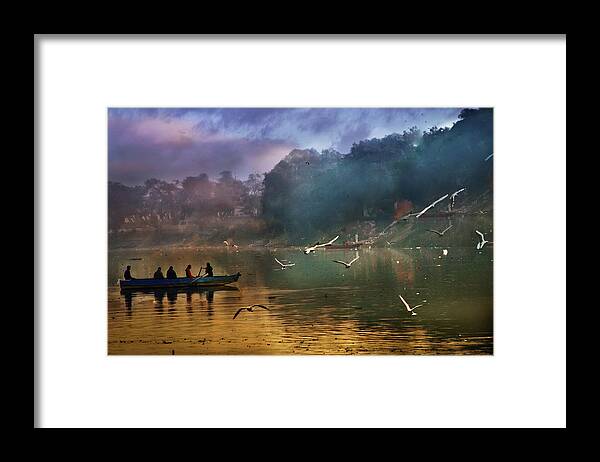 People Framed Print featuring the photograph Ferryman by Glenn Losack