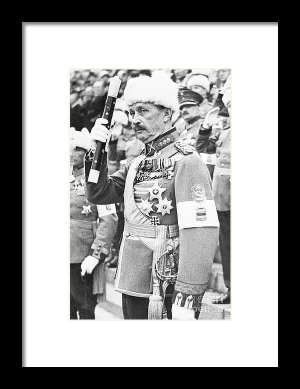 Mature Adult Framed Print featuring the photograph Field Marshal Carl Gustaf Mannerheim by Bettmann