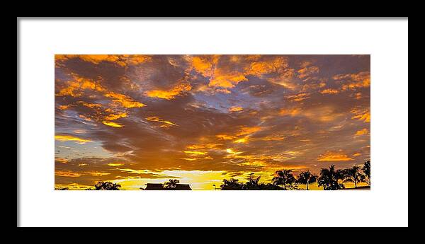 Fiji Framed Print featuring the photograph Fiji Sunrise by Jeremy Guerin