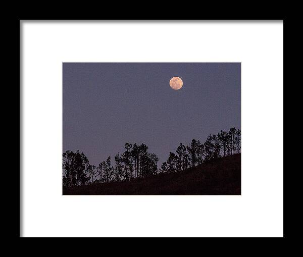 Sunset Framed Print featuring the photograph Full Moon Over Fiji by Leslie Struxness