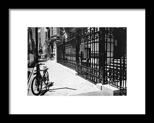 Manhattan Framed Print featuring the photograph Filmic N Y C No.1 - Jan Karski Corner by Steve Ember