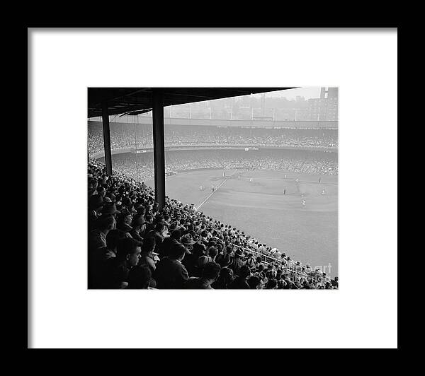 Playoffs Framed Print featuring the photograph Final Game Of 3-game Playoff Between by New York Daily News Archive