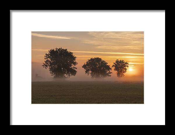 Sunrise Framed Print featuring the photograph Finaly September by Norbert Maier