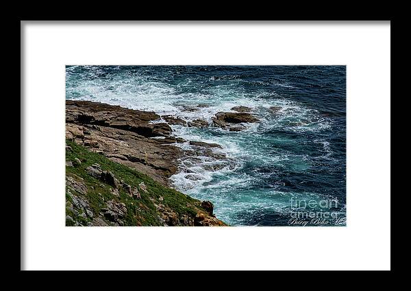 Landscape Framed Print featuring the photograph Finisterre shore by Barry Bohn