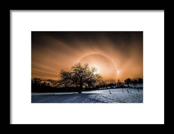 Cold Framed Print featuring the photograph Fire and Ice by Tim Kirchoff