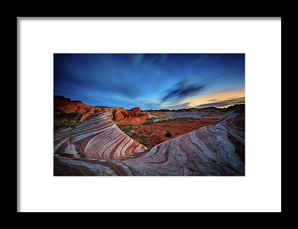 Nevada Framed Print featuring the photograph Fire Wave IV by Rick Berk
