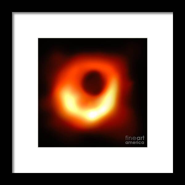 Black Hole Framed Print featuring the photograph First Black Hole Picture by Benny Marty