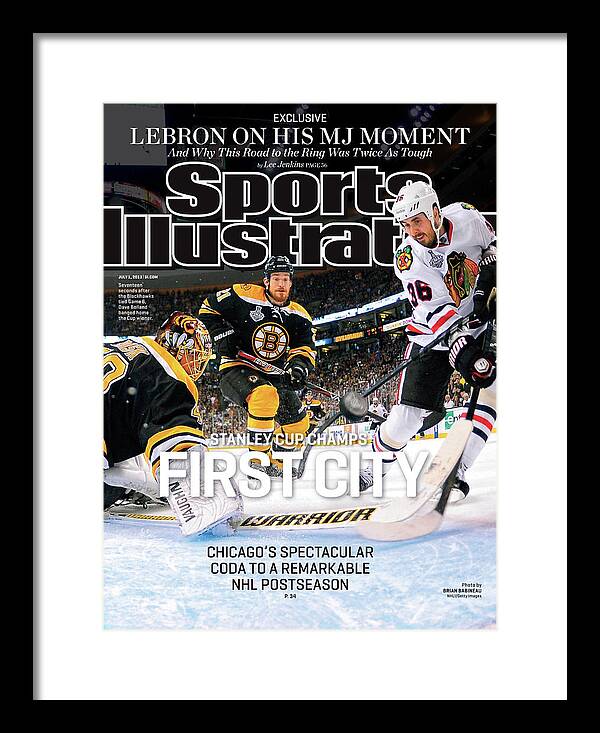 Magazine Cover Framed Print featuring the photograph First City Stanley Cup Champs Sports Illustrated Cover by Sports Illustrated