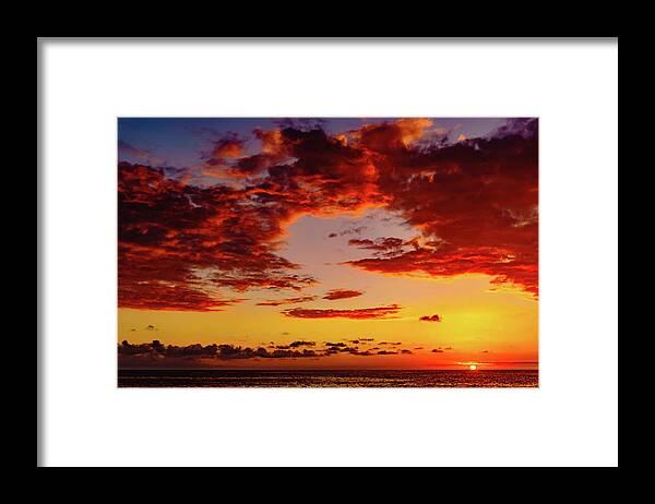 John Bauer Framed Print featuring the photograph First November Sunset by John Bauer
