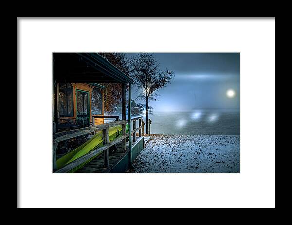 Dave Wagenblatt Framed Print featuring the photograph First Snow by David Wagenblatt