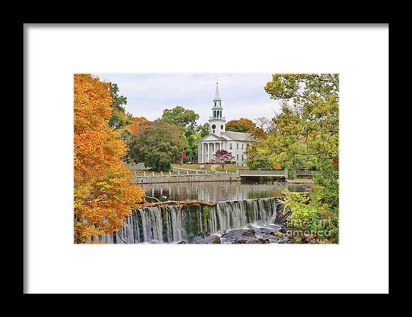 Milford Framed Print featuring the photograph First United Church of Christ Milford CT 3597 by Jack Schultz