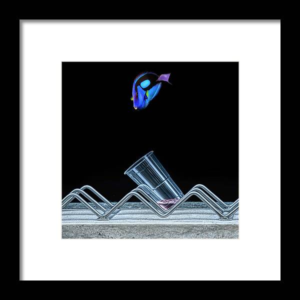 Fish Framed Print featuring the photograph Fish illusion by Micah Offman