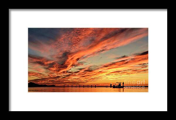 Sunset Framed Print featuring the photograph Fisherman's Dream by DJA Images