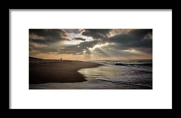 Sea Framed Print featuring the photograph Fishing By The Sea by Bodo Balzer