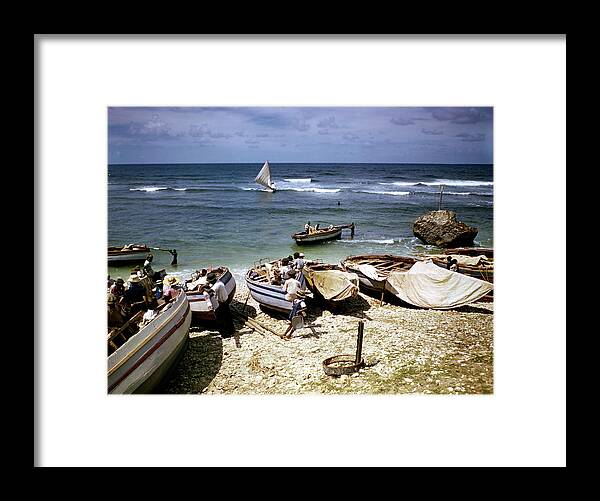 Travel Framed Print featuring the photograph Fishing Fleet In Barbados by Eliot Elisofon