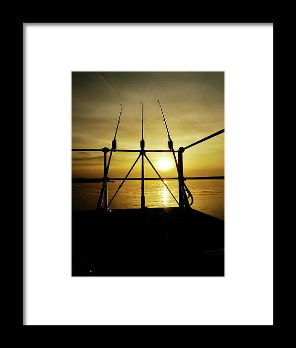 Leaning Framed Print featuring the photograph Fishing Rods by Rolfo