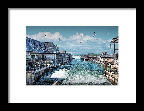 Vacation Framed Print featuring the photograph Fishtown in Leland Michigan by Randall Nyhof