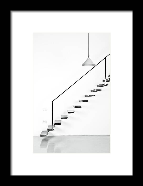 Steps Framed Print featuring the photograph Floating Staircase by Ferrantraite