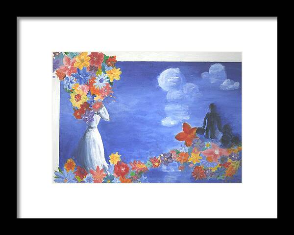  Framed Print featuring the painting Flor by Sophia Sperling