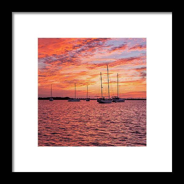 Florida Framed Print featuring the photograph Florida Keys Sunset by Mark Duehmig