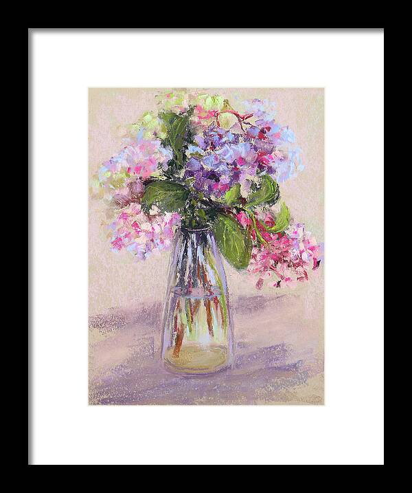 I Wanted To Give Flowers To My Mama After Her Battle With Cancer Framed Print featuring the painting Flowers for Mama by Susan Jenkins