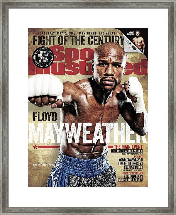 FLOYD MAYWEATHER JR & MANNY PACQUIAO BOXING SIGNED AUTOGRAPH PHOTO PRINT 