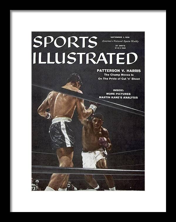 Magazine Cover Framed Print featuring the photograph Floyd Patterson, 1958 World Heavyweight Title Sports Illustrated Cover by Sports Illustrated
