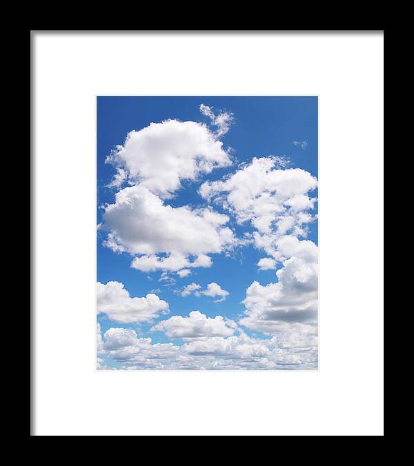 Sunlight Framed Print featuring the photograph Fluffy Clouds Xxl - Vertical by Turnervisual