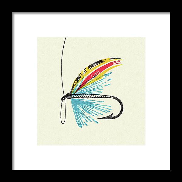 Fly Fishing Lure Framed Print by CSA Images - Fine Art America