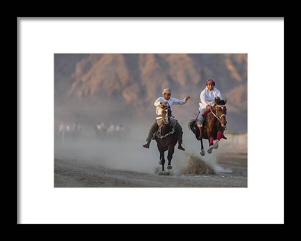 Jump Framed Print featuring the photograph Flying by Haitham Al Farsi