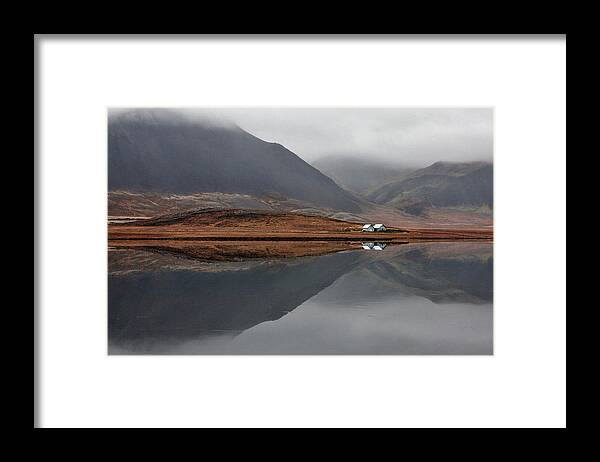 Iceland Framed Print featuring the photograph Foggy Day by Bragi Ingibergsson -