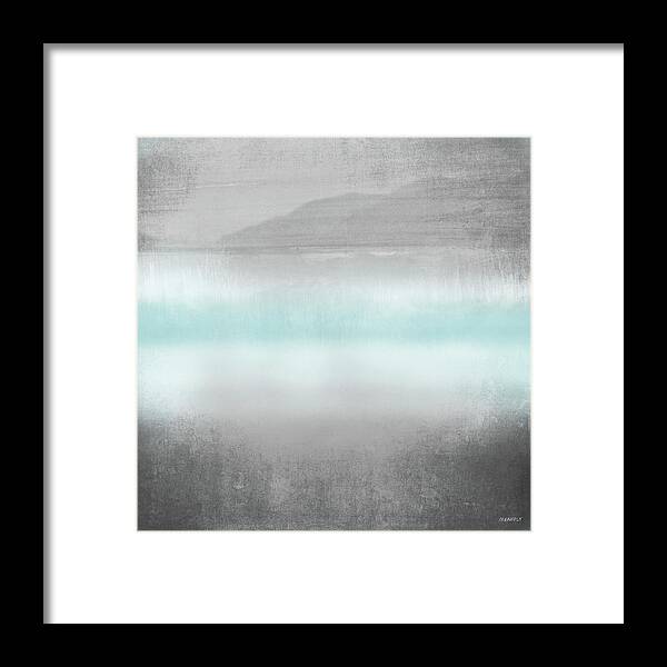 Foggy Framed Print featuring the painting Foggy Loon Lake I by Dan Meneely