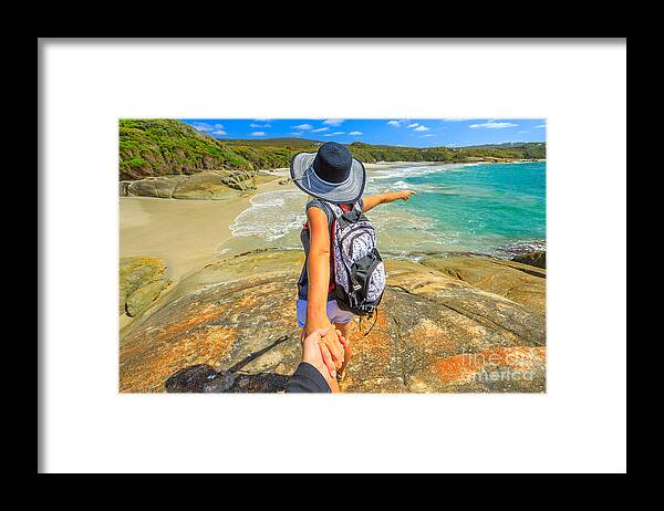 Western Australia Framed Print featuring the photograph Follow me in Western Australia by Benny Marty