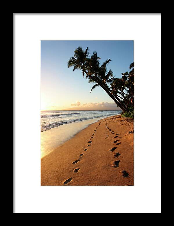 Motivation Framed Print featuring the photograph Footprints by Dny59