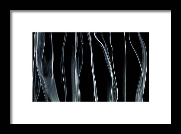 Moving Up Framed Print featuring the photograph Forest Of Gray Plumes Of Smoke by Anthony Bradshaw