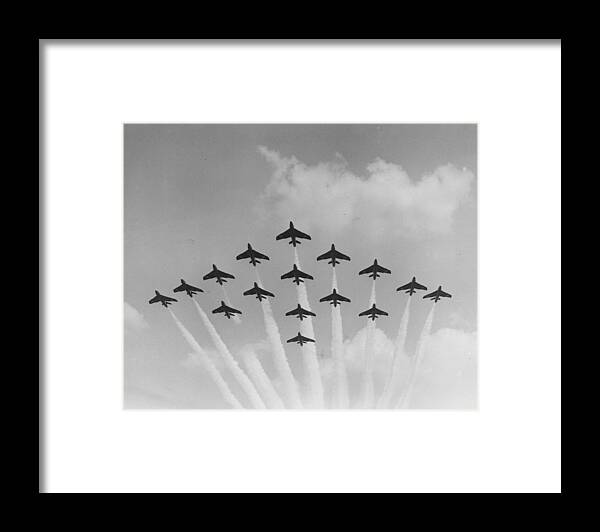 Formation Flying Framed Print featuring the photograph Formation Flying by Miller