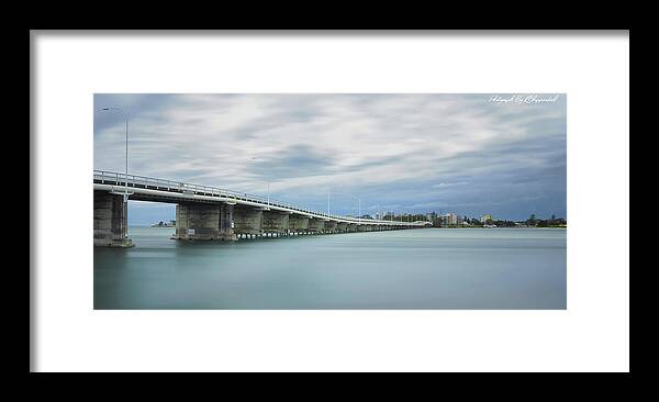 Forster Bridge Framed Print featuring the digital art Forster Bridge 77654 by Kevin Chippindall