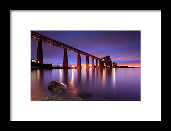 Lothian Framed Print featuring the photograph Forth Railway Bridge by Angus Clyne