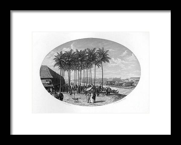 East Framed Print featuring the drawing Foundation Of Batavia, Java, Dutch East by Print Collector