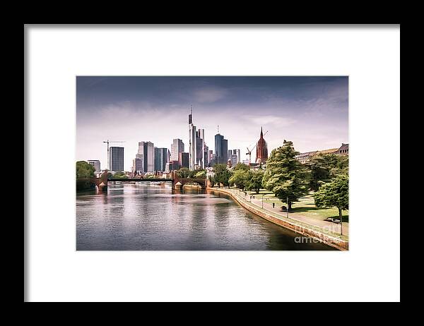 Frankfurt Framed Print featuring the photograph Frankfurt Am Main Skyline by Philip Preston