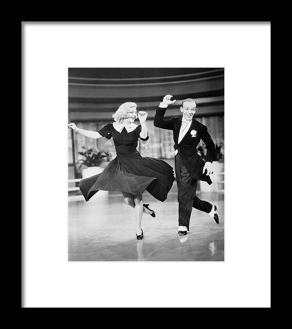 Fred Ginger Rogers Dancing Framed Print by Bettmann