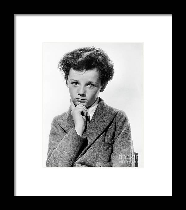Child Framed Print featuring the photograph Freddie Bartholomew As David Copperfield by Bettmann