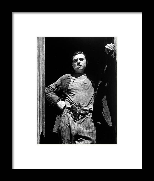 Vertical Framed Print featuring the photograph French Guerrilla Fighter by Carl Mydans