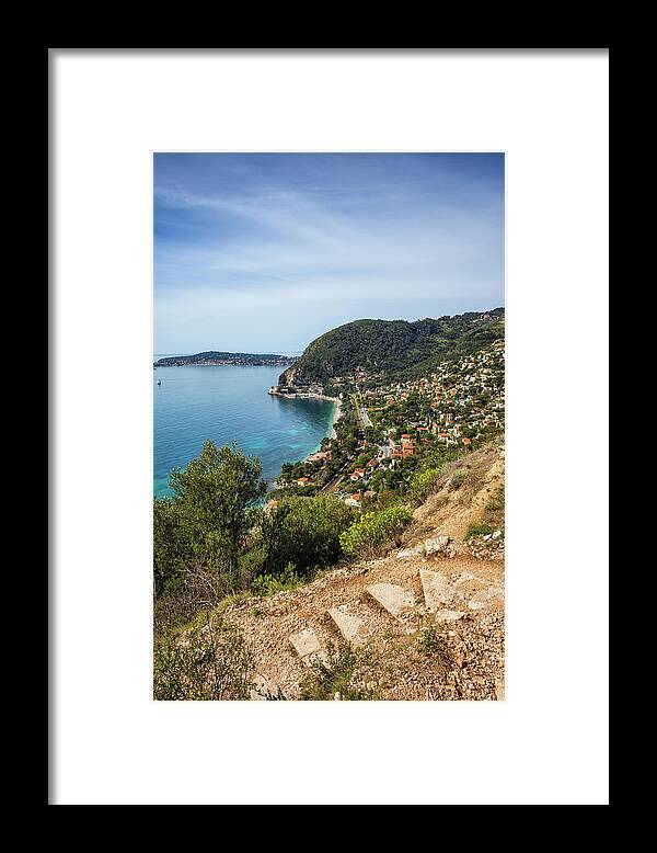 France Framed Print featuring the photograph French Riviera Coastline by Artur Bogacki