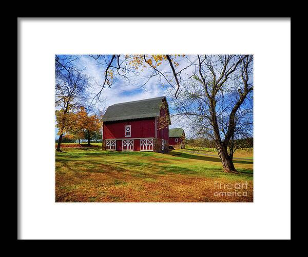 Farm Framed Print featuring the photograph Frenchtown Barns #2 by Mark Miller