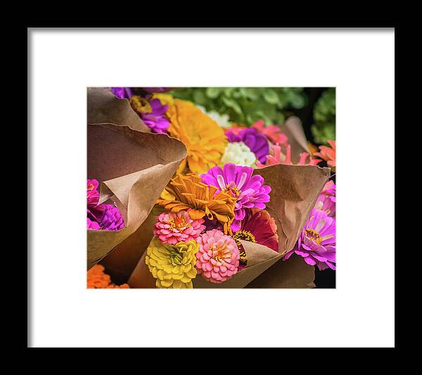 Flower Framed Print featuring the photograph Fresh Flowers by Christy Schneller
